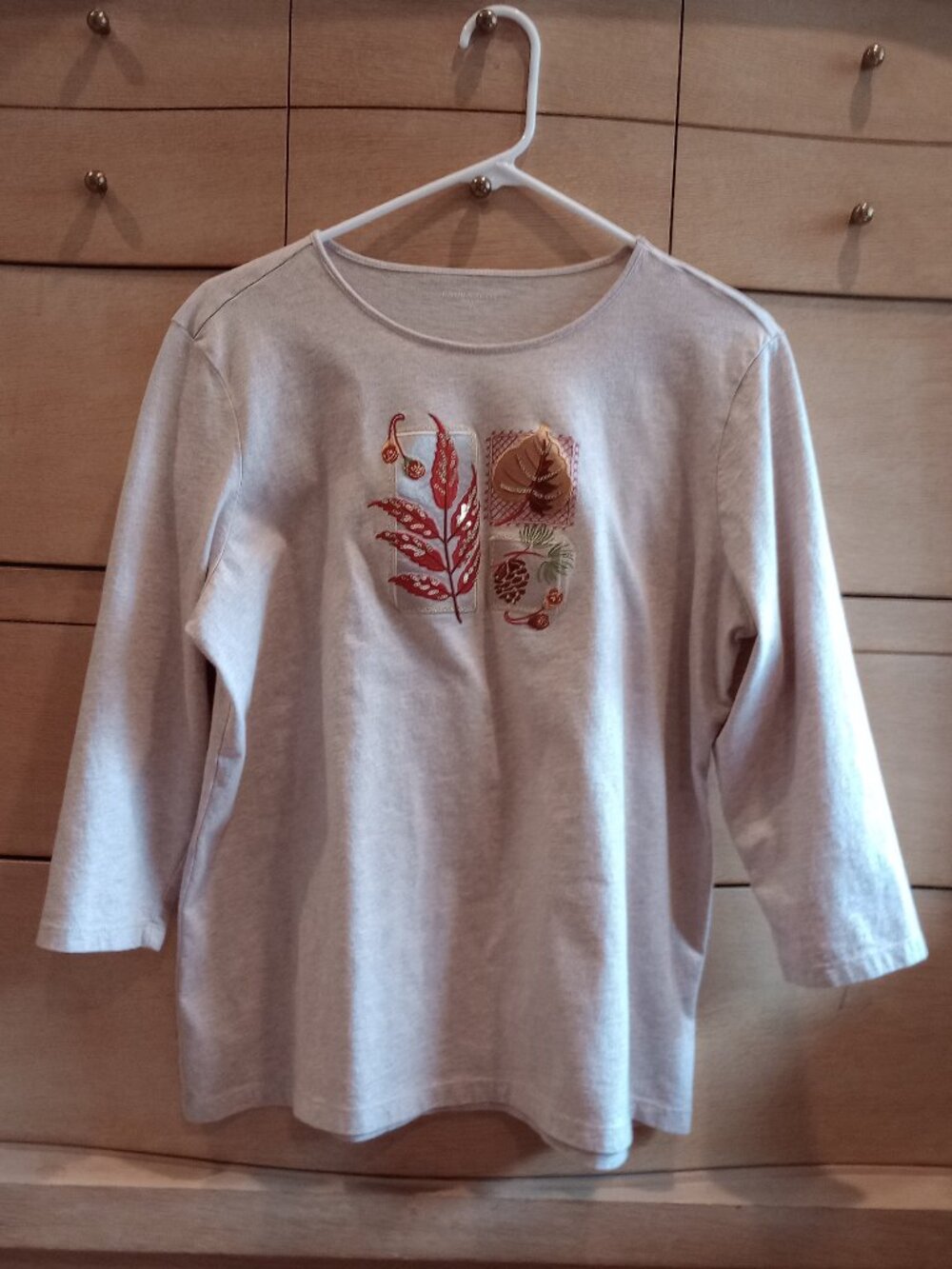 Karen Scott Fall/Autumn Embellished Top - XL